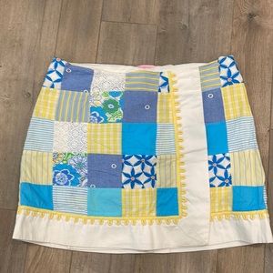 Lilly Pulitzer patchwork skort size 6